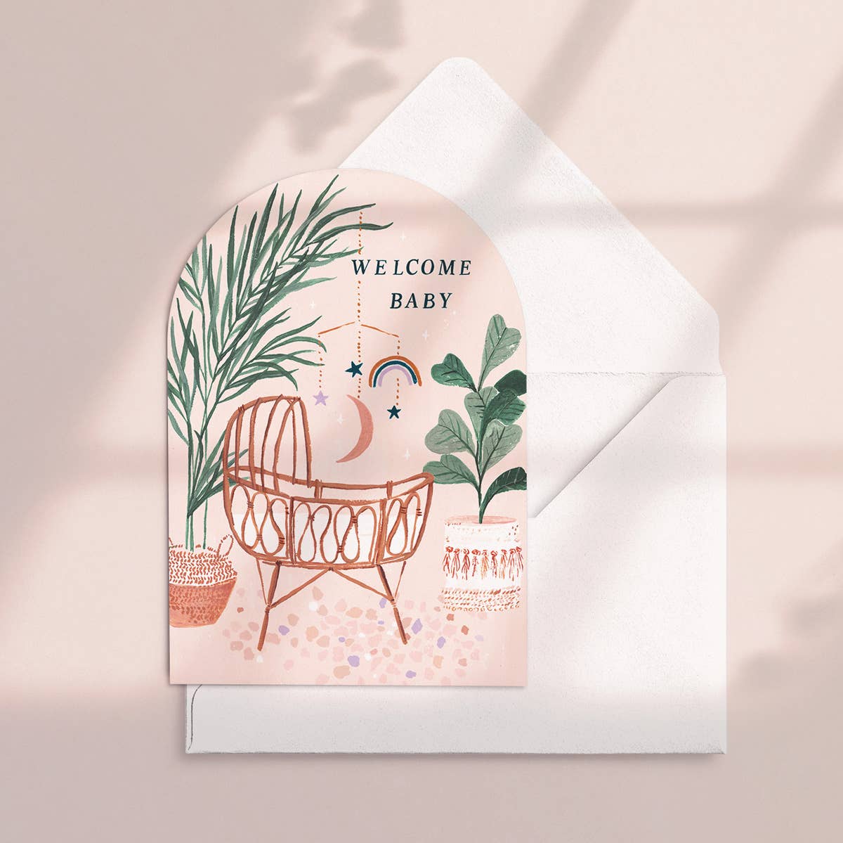 Sister Paper Co. - Welcome Baby Card | New Baby Card | Gender Neutral Baby Card NVC09