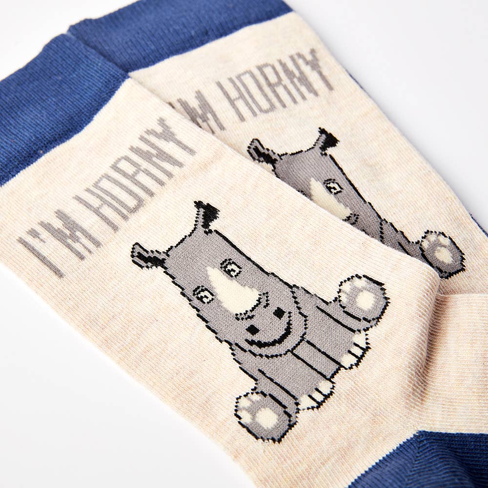 Urban Eccentric - Unisex I'm Horny Socks: 6 - 11