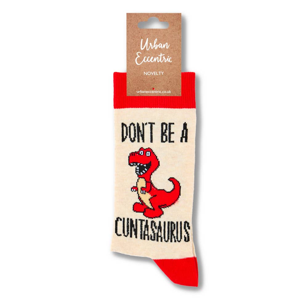 Urban Eccentric - Unisex Don't Be A Cuntasaurus Socks: 6 - 11