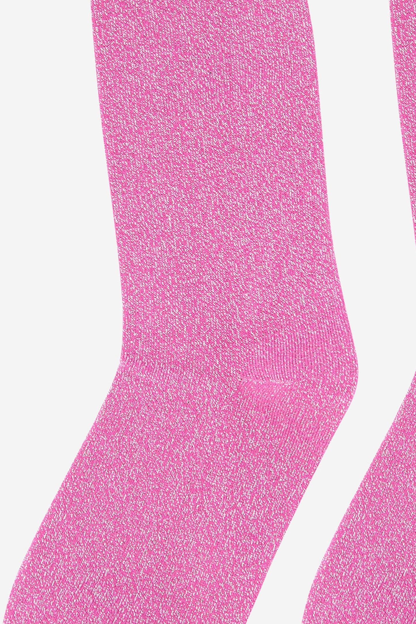 Sock Talk - Women's Knee High Glitter Socks - Hot Pink