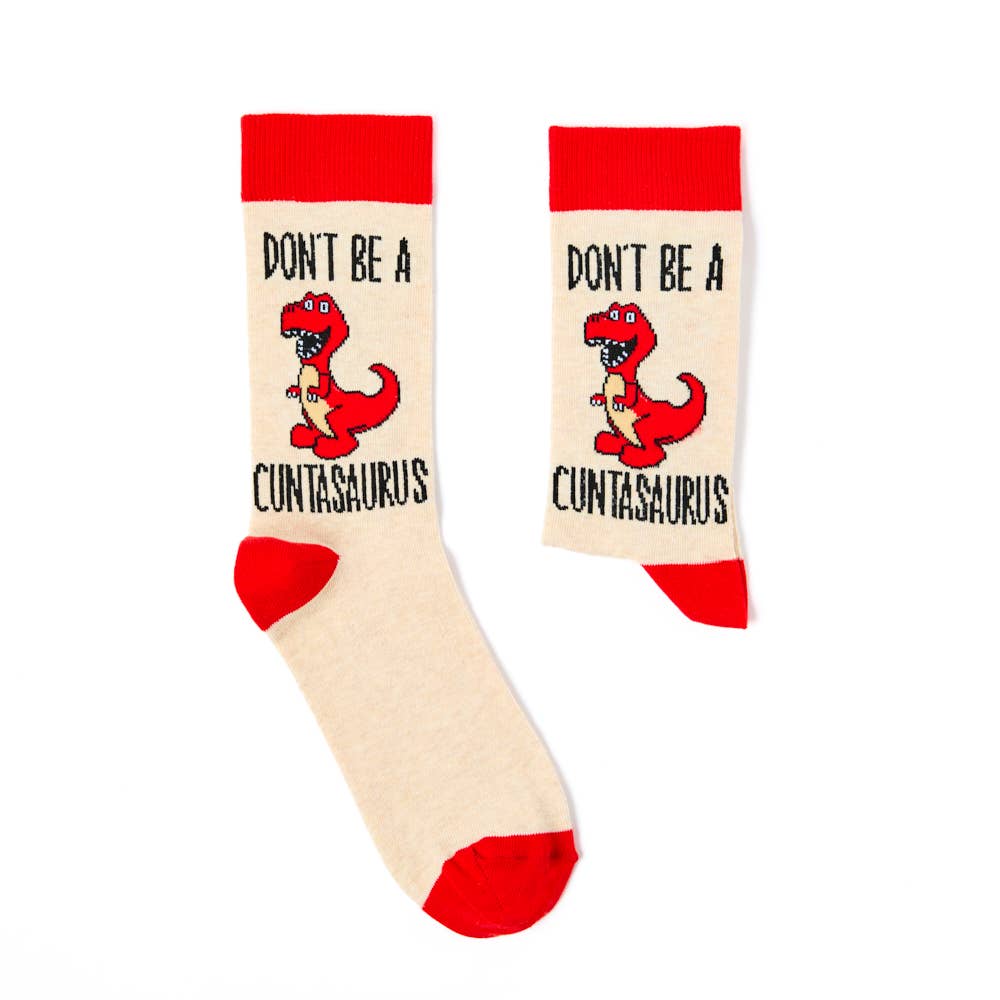Urban Eccentric - Unisex Don't Be A Cuntasaurus Socks: 6 - 11