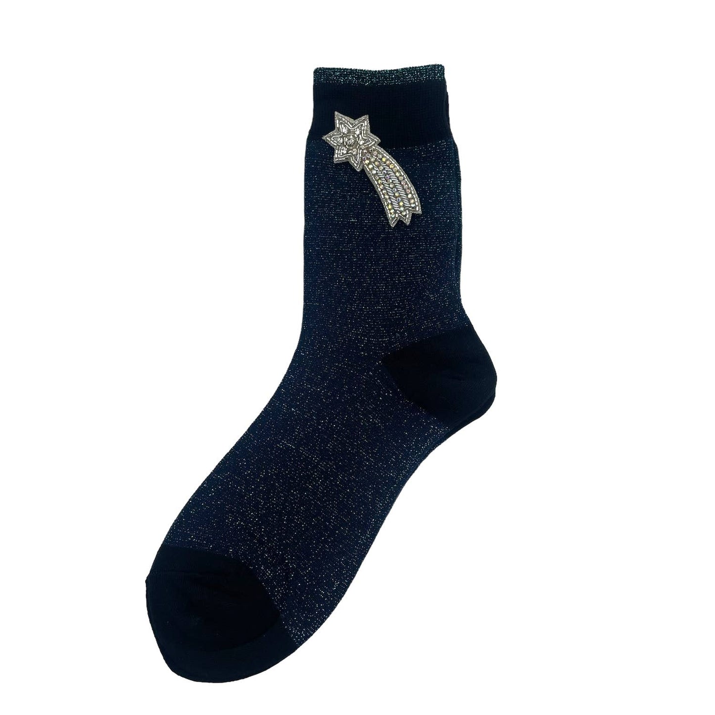 Sixton London - Tokyo socks with eclectic pins: Turquoise Turquoise eye
