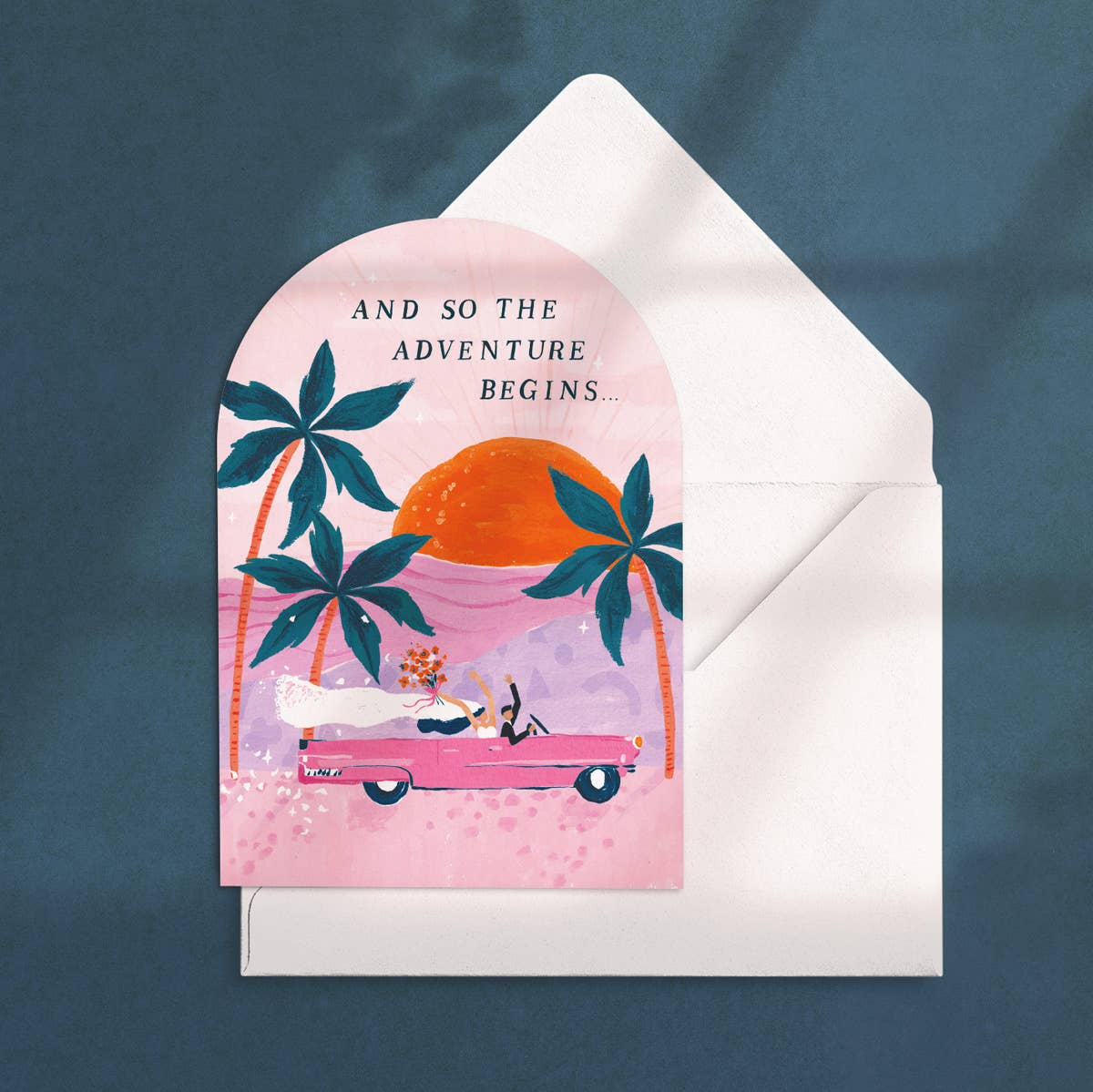 Sister Paper Co. - Adventures Wedding Card | Bride & Groom Card | Wedding Cards NVC08