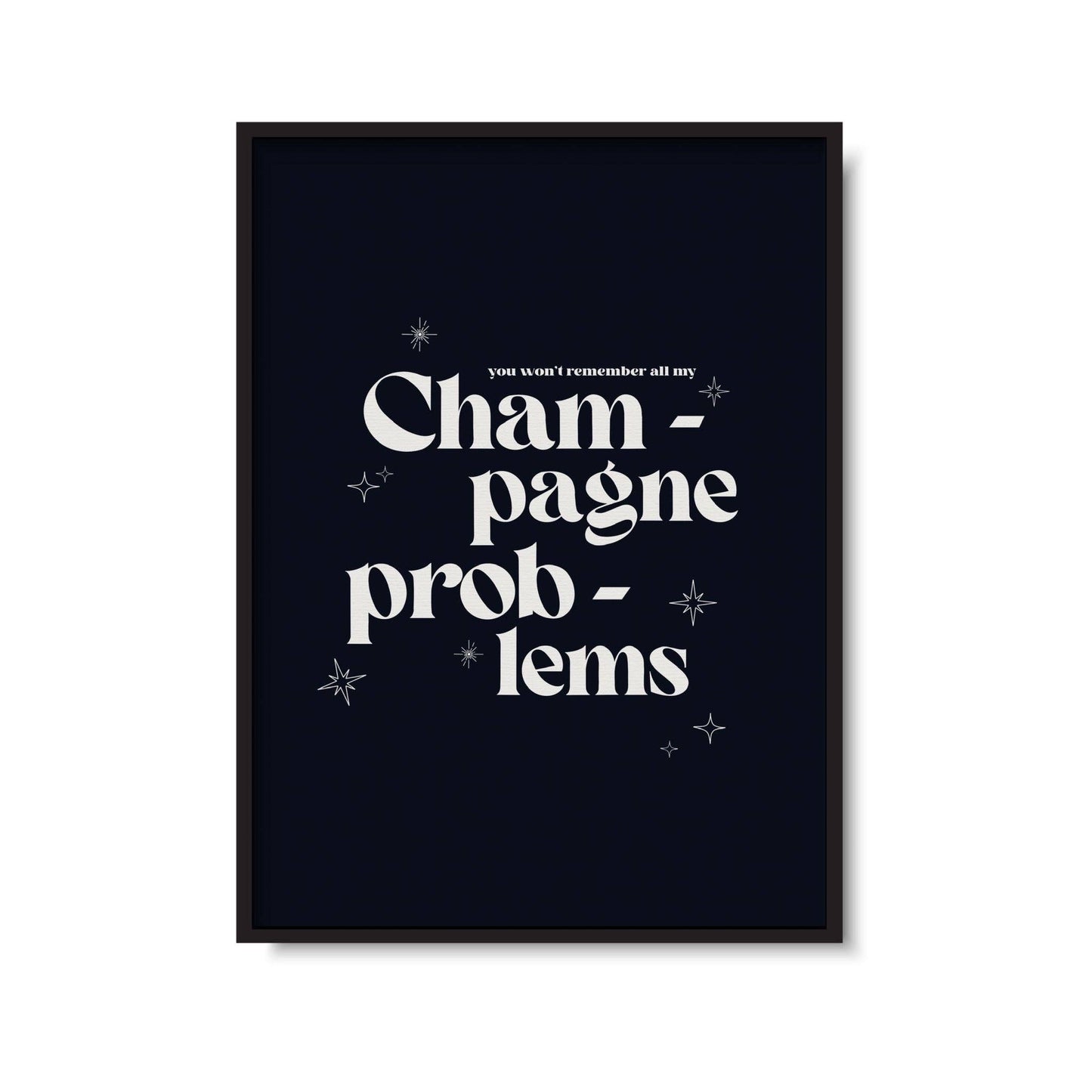 Twisted Rebel Designs - Champagne Problems Taylor Swift Inspired Print: Red & Pink / A5