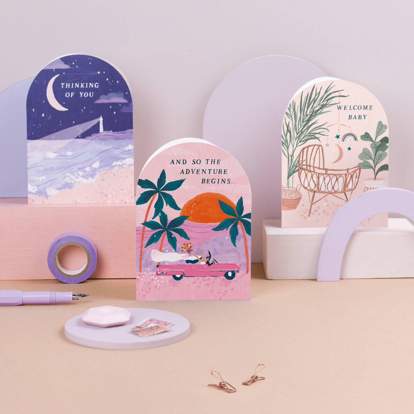 Sister Paper Co. - Adventures Wedding Card | Bride & Groom Card | Wedding Cards NVC08