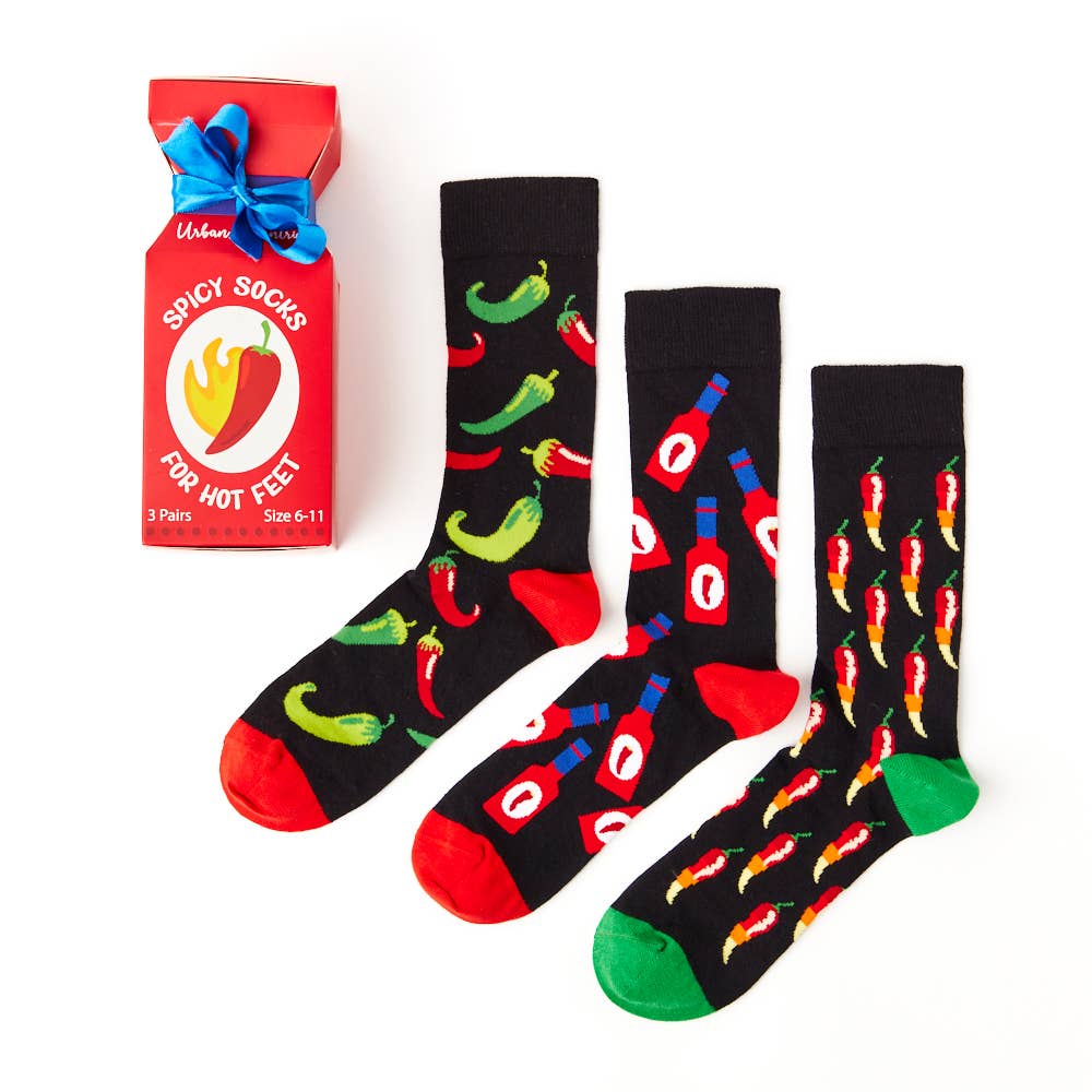 Urban Eccentric - Unisex Spice Bottle Box Socks: 6 - 11