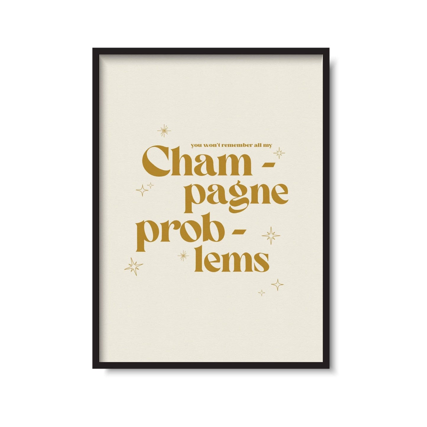 Twisted Rebel Designs - Champagne Problems Taylor Swift Inspired Print: Red & Pink / A5