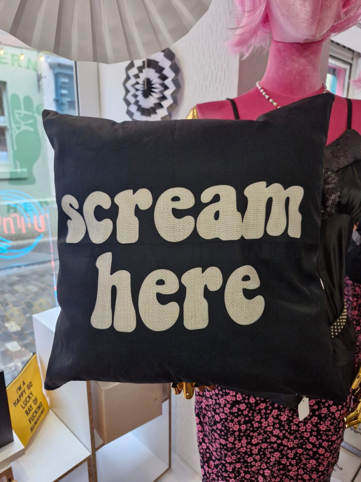 Scream Here Cushion