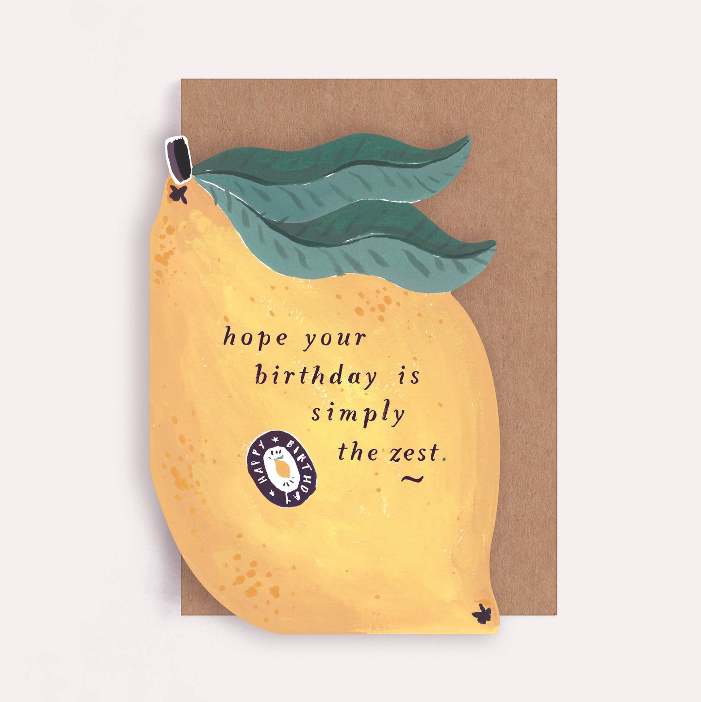 Sister Paper Co. - Lemon Zest Birthday Card | Funny Birthday Cards | Pun Cards PYC04