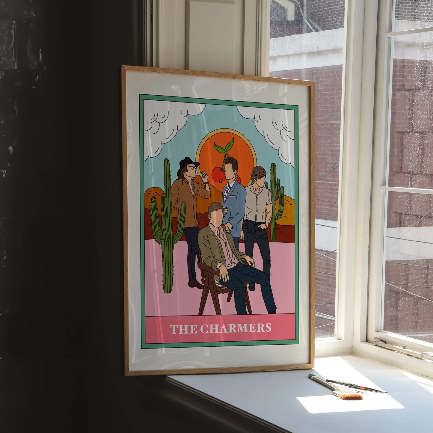 Twisted Rebel Designs - Kings Of Leon Tarot Card Art Print