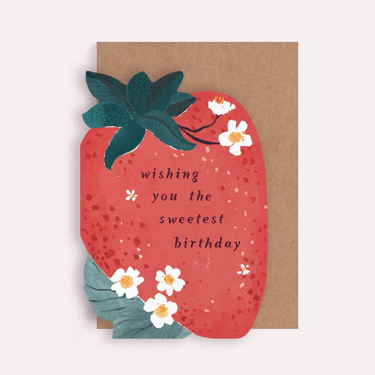 Sister Paper Co. - Sweet Strawberry Birthday Card | Kids Birthday Card