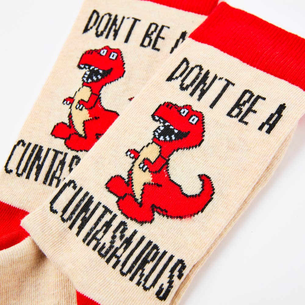 Urban Eccentric - Unisex Don't Be A Cuntasaurus Socks: 6 - 11