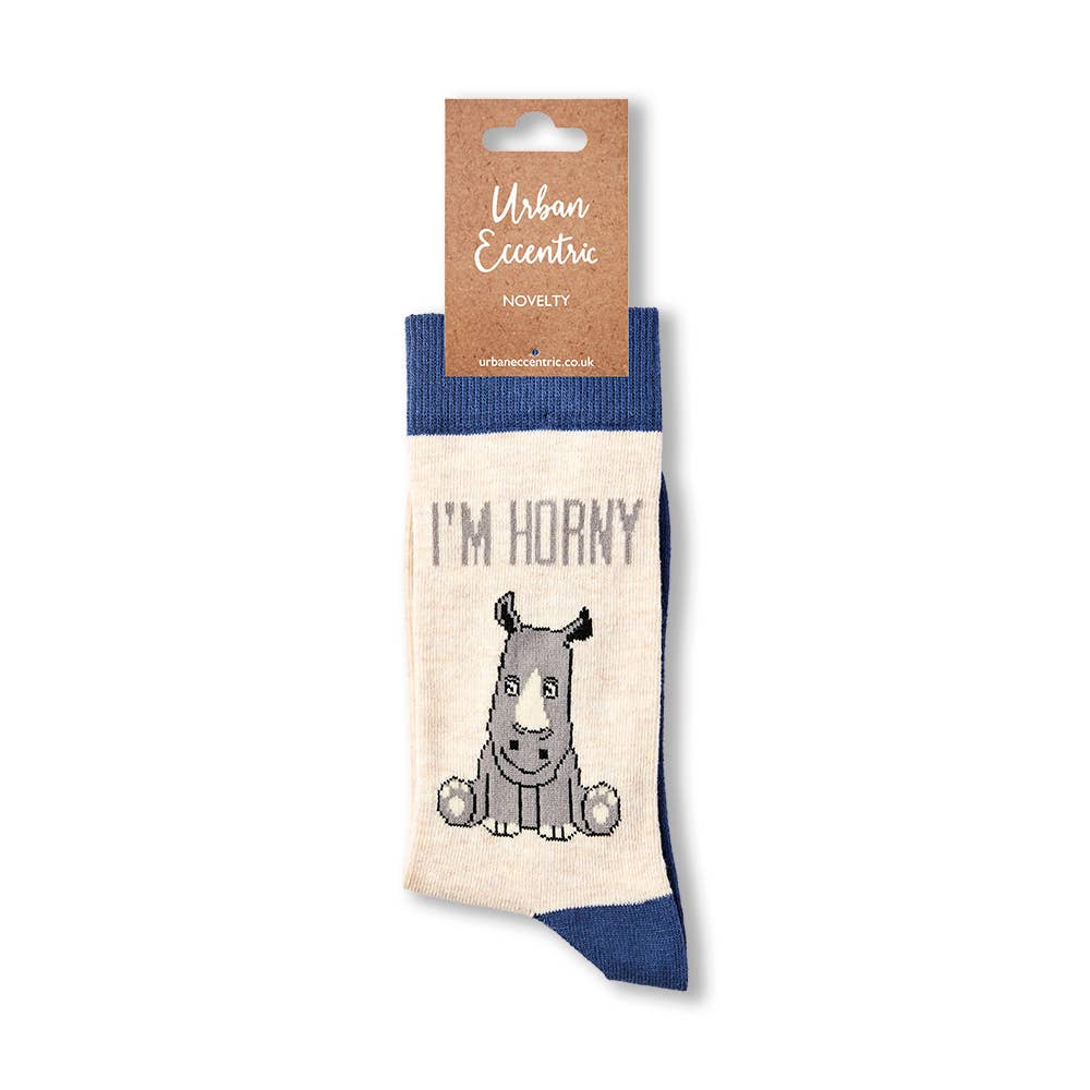 Urban Eccentric - Unisex I'm Horny Socks: 6 - 11