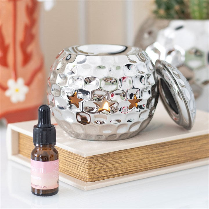 Disco Ball Shaped Ceramic Oil Burner & Wax Warmer
