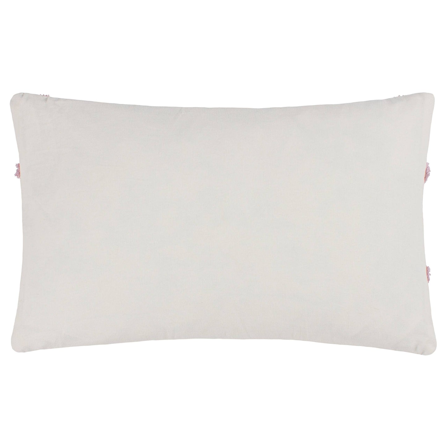 Riva Home - Joy Cotton Tufted Cushion Pink: Pink / Polyester Filled / 30 x 50cm