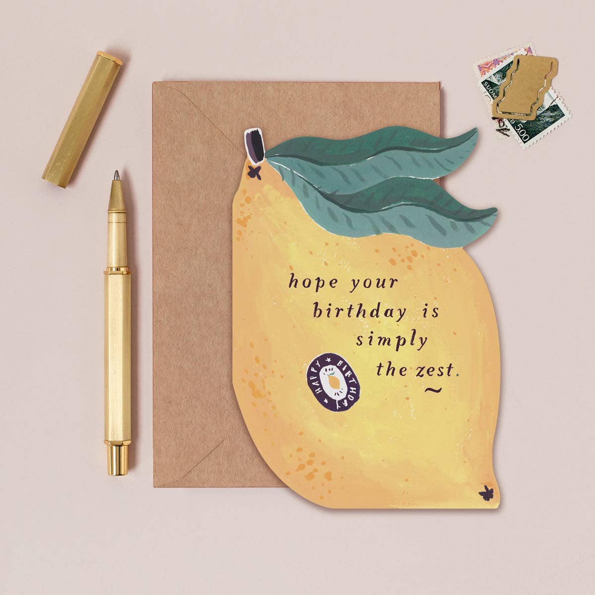 Sister Paper Co. - Lemon Zest Birthday Card | Funny Birthday Cards | Pun Cards PYC04