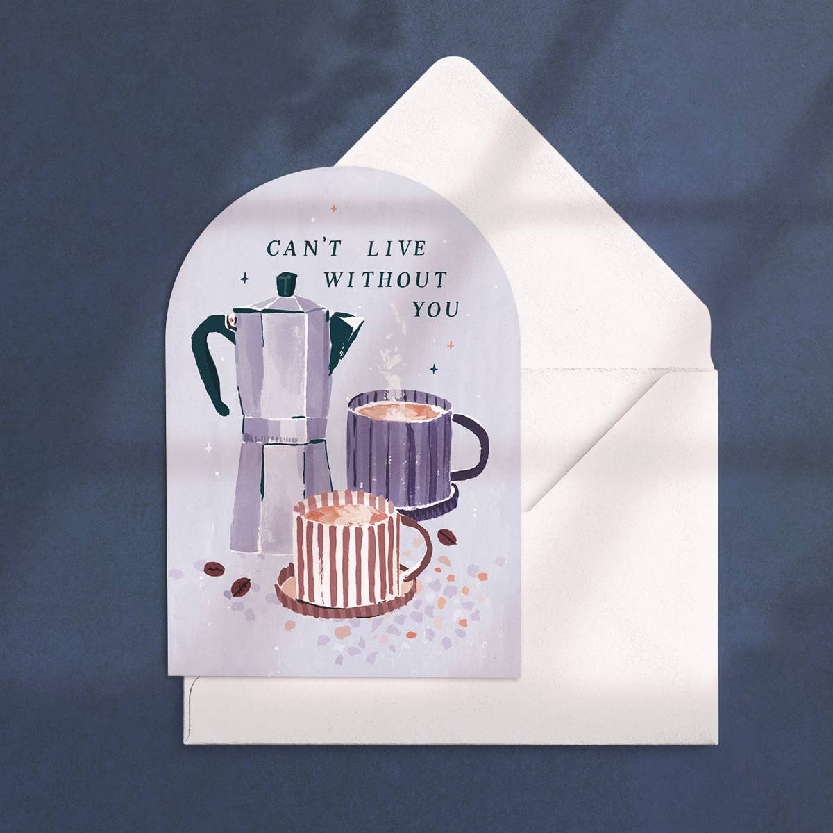 Sister Paper Co. - Can’t Live Without You Coffee Love Card | Anniversary Cards NVC13