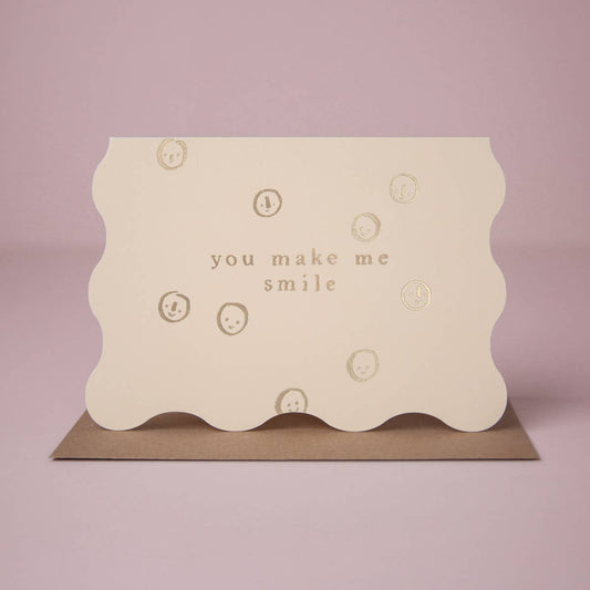 Sister Paper Co. - Make Me Smile Card | Love Card | Birthday Card | Anniversary CSC12