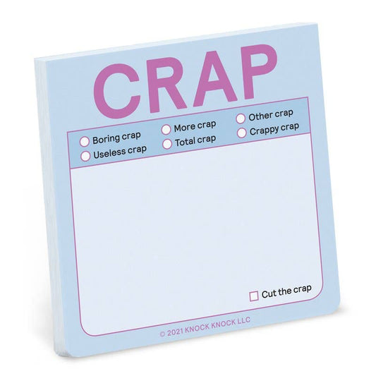 Abrams & Chronicle Books - Knock Knock Crap Sticky Note (Pastel Version)