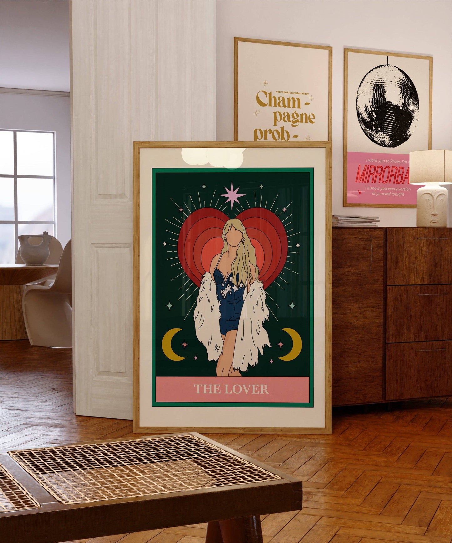 Twisted Rebel Designs - Taylor Swift Lover Tarot Card Art Print: A5