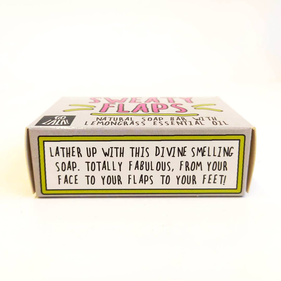 Go La La - Sweaty Flaps Soap Bar Funny Rude Novelty Gift Vegan