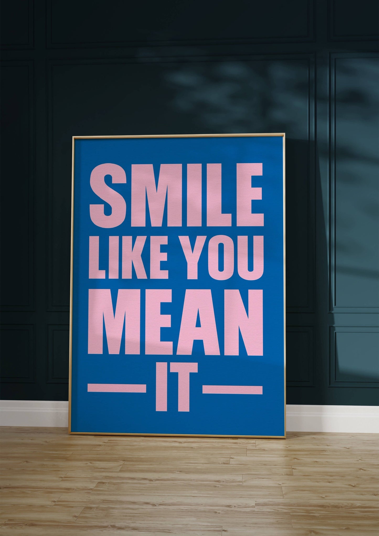 Twisted Rebel Designs - 'Smile Like You Mean It' Print: A5 / Pink & Red