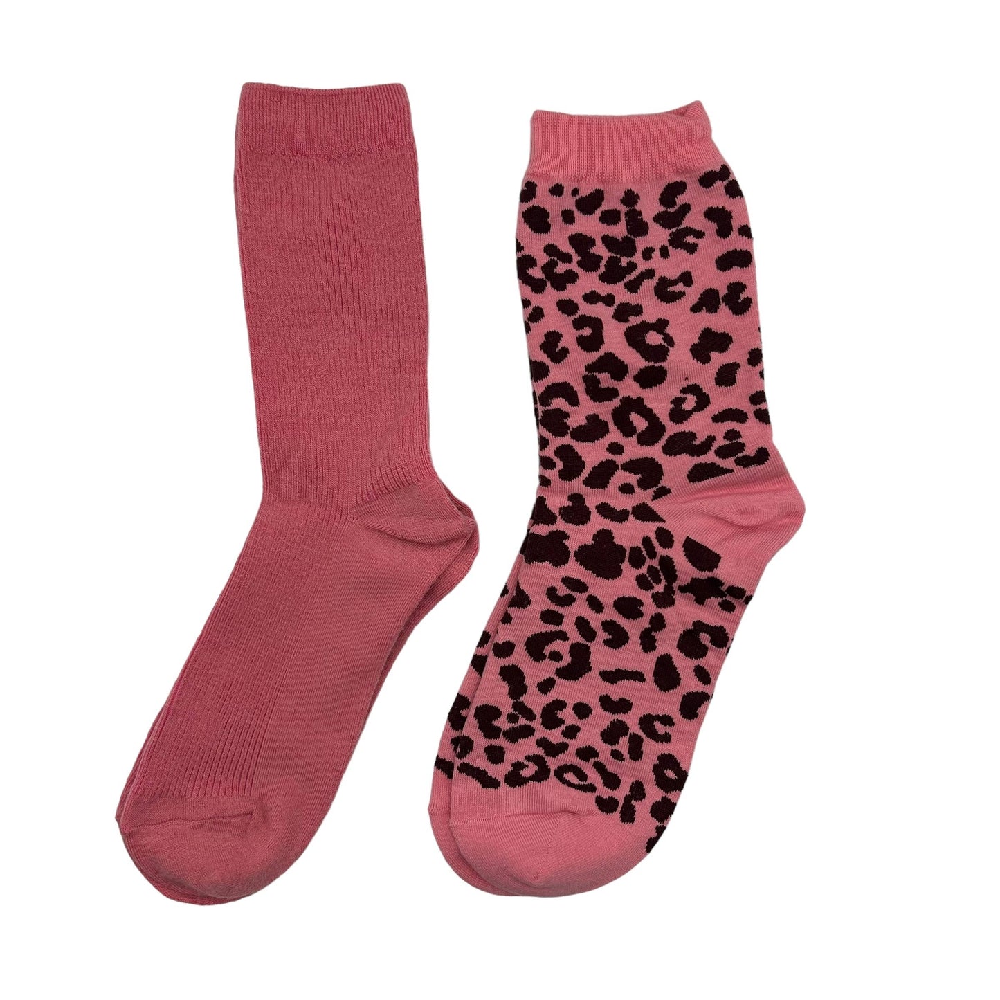 Sixton London - Pink Barcelona and leopard sock box duo with gold eye pin