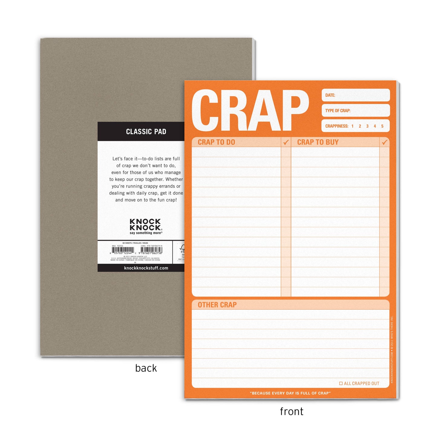 Abrams & Chronicle Books - Knock Knock Crap Pad