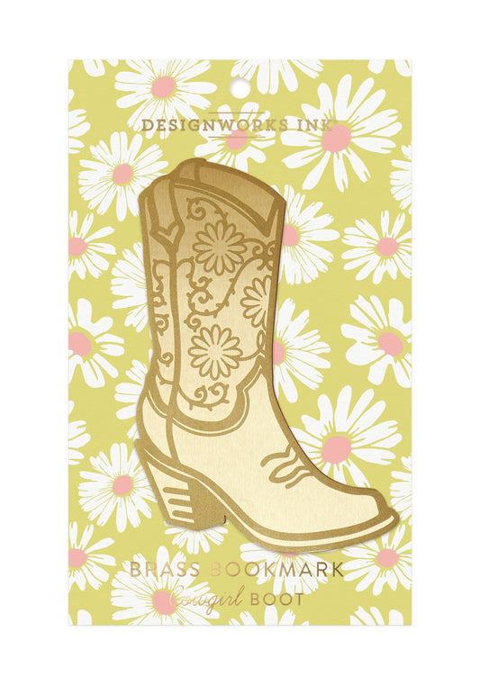 Designworks Collective - Designworks Ink Brass Bookmark - Cowgirl Boot