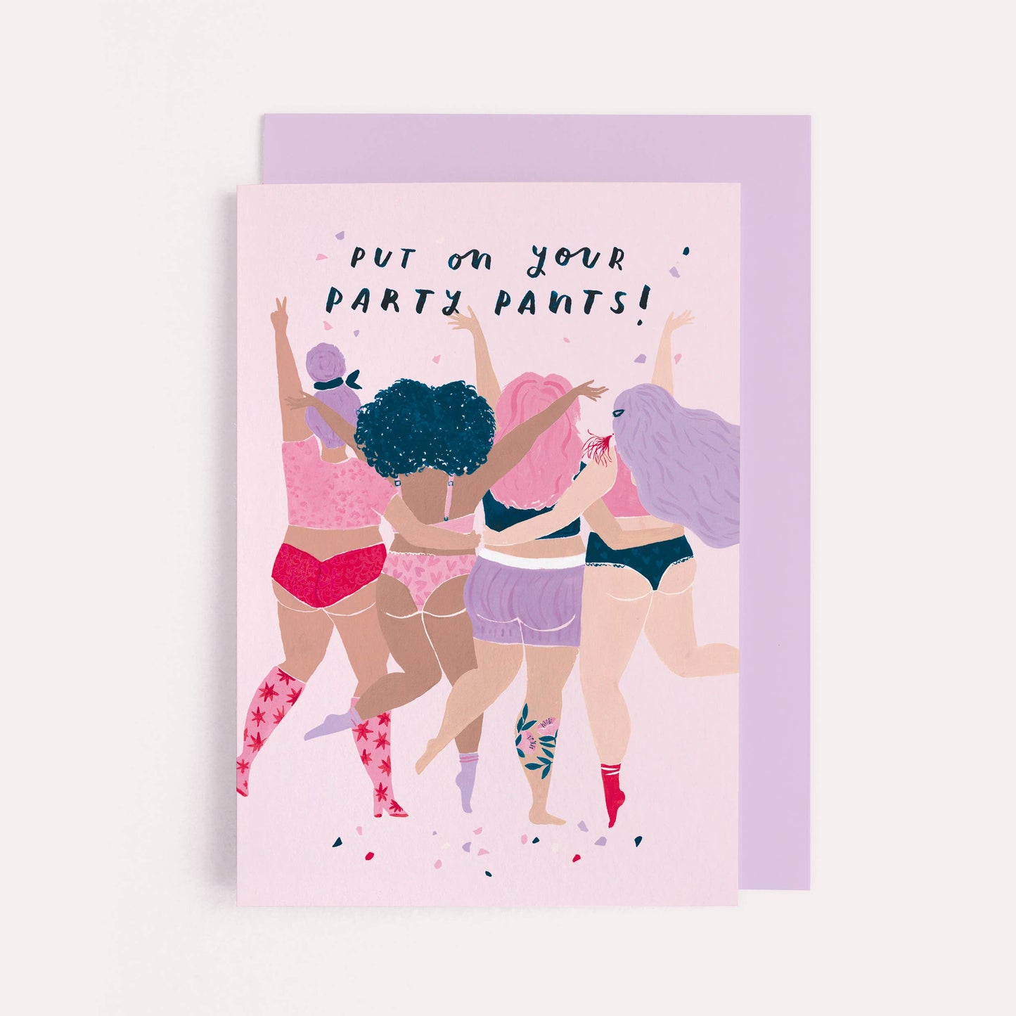 Sister Paper Co. - Party Pants Birthday Card | Funny Card | Body Positive Cards VEC06