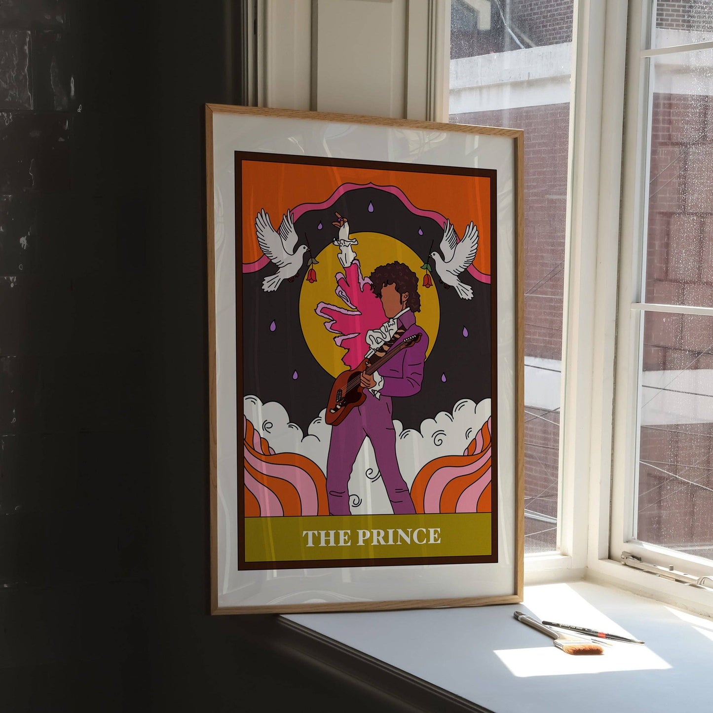 Twisted Rebel Designs - Prince Tarot Card Art Print: A5