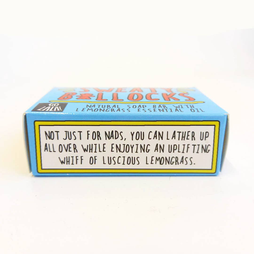 Go La La - Sweaty B*llocks Soap Bar Funny Rude Novelty Gift Vegan