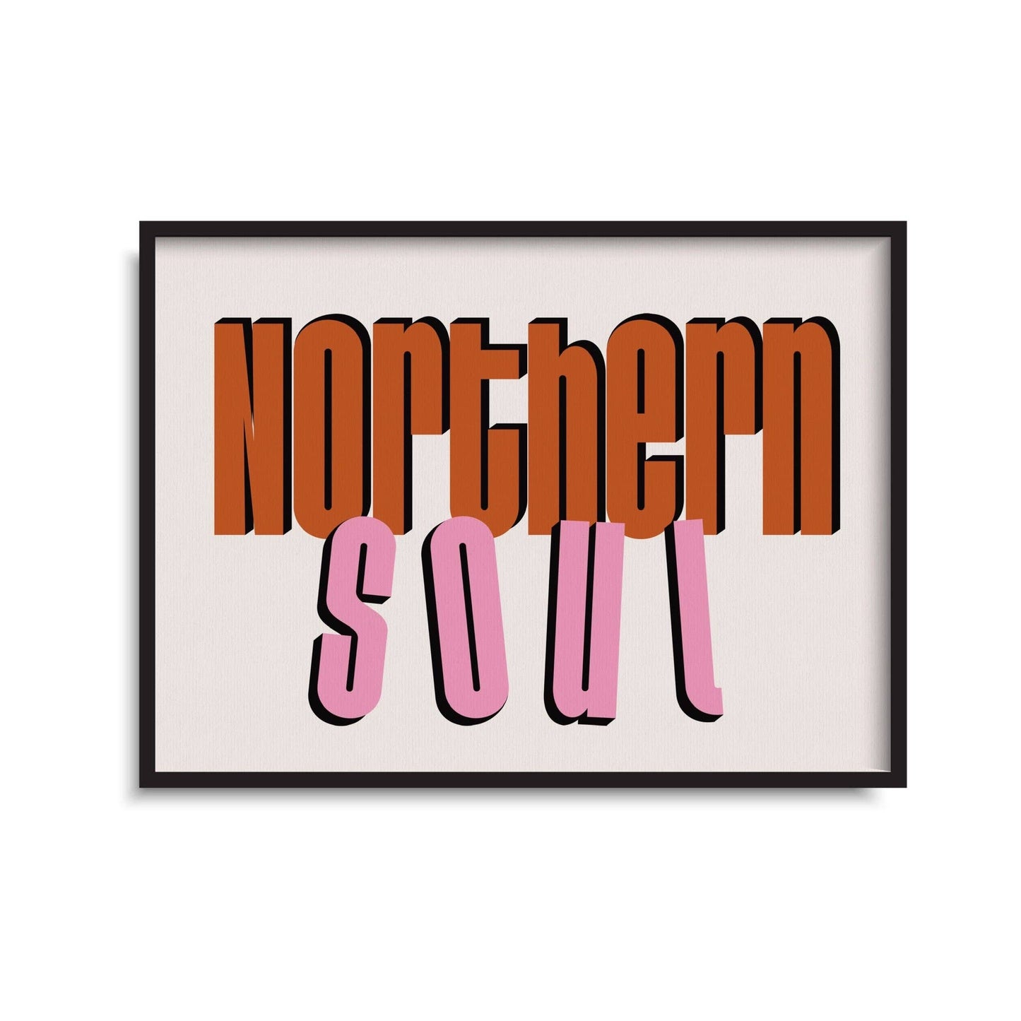 Twisted Rebel Designs - Northern Soul Print: Blue / Pink / Yellow / A5