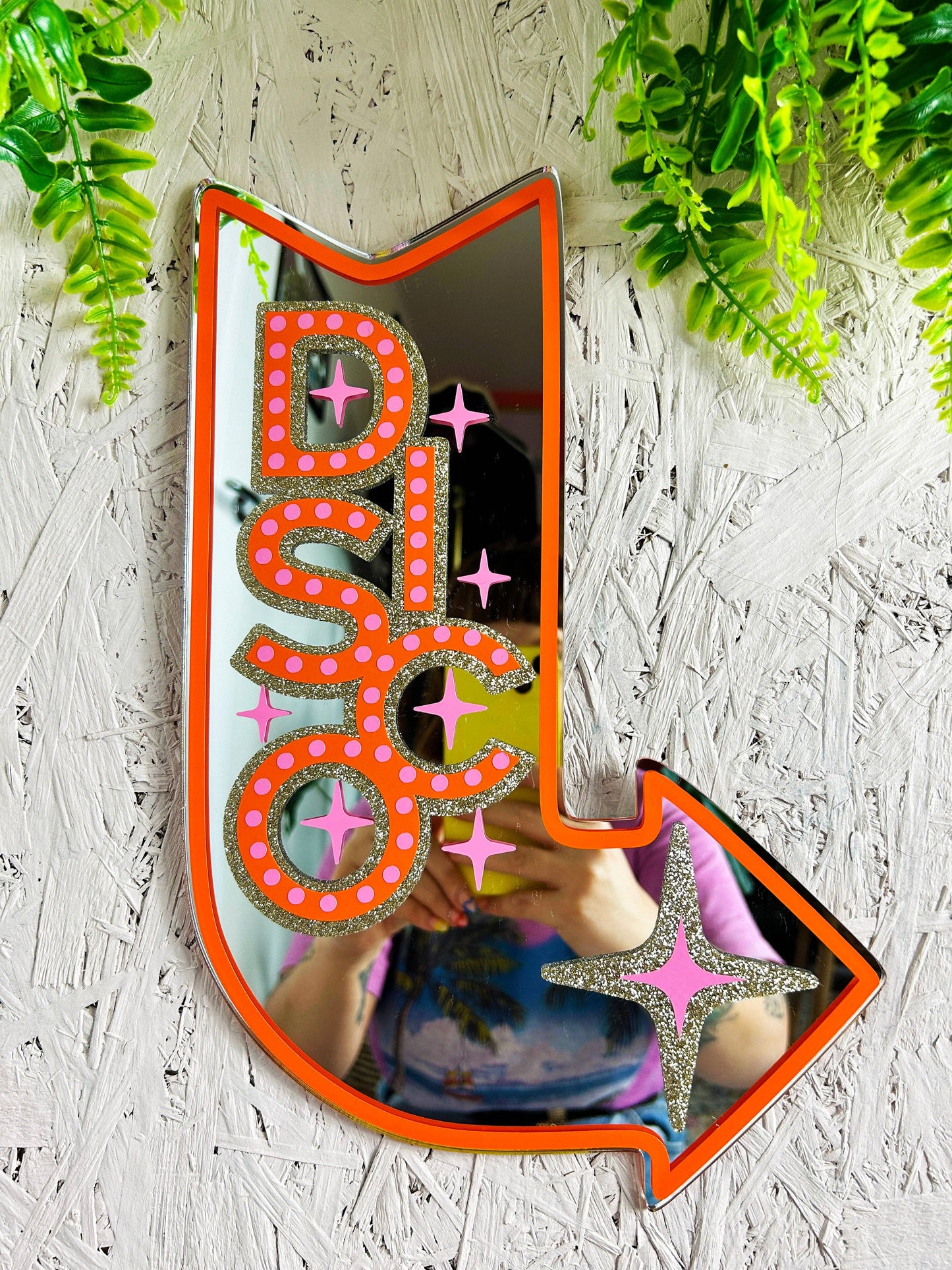 Printed Weird - DISCO Motel Sign Mirror