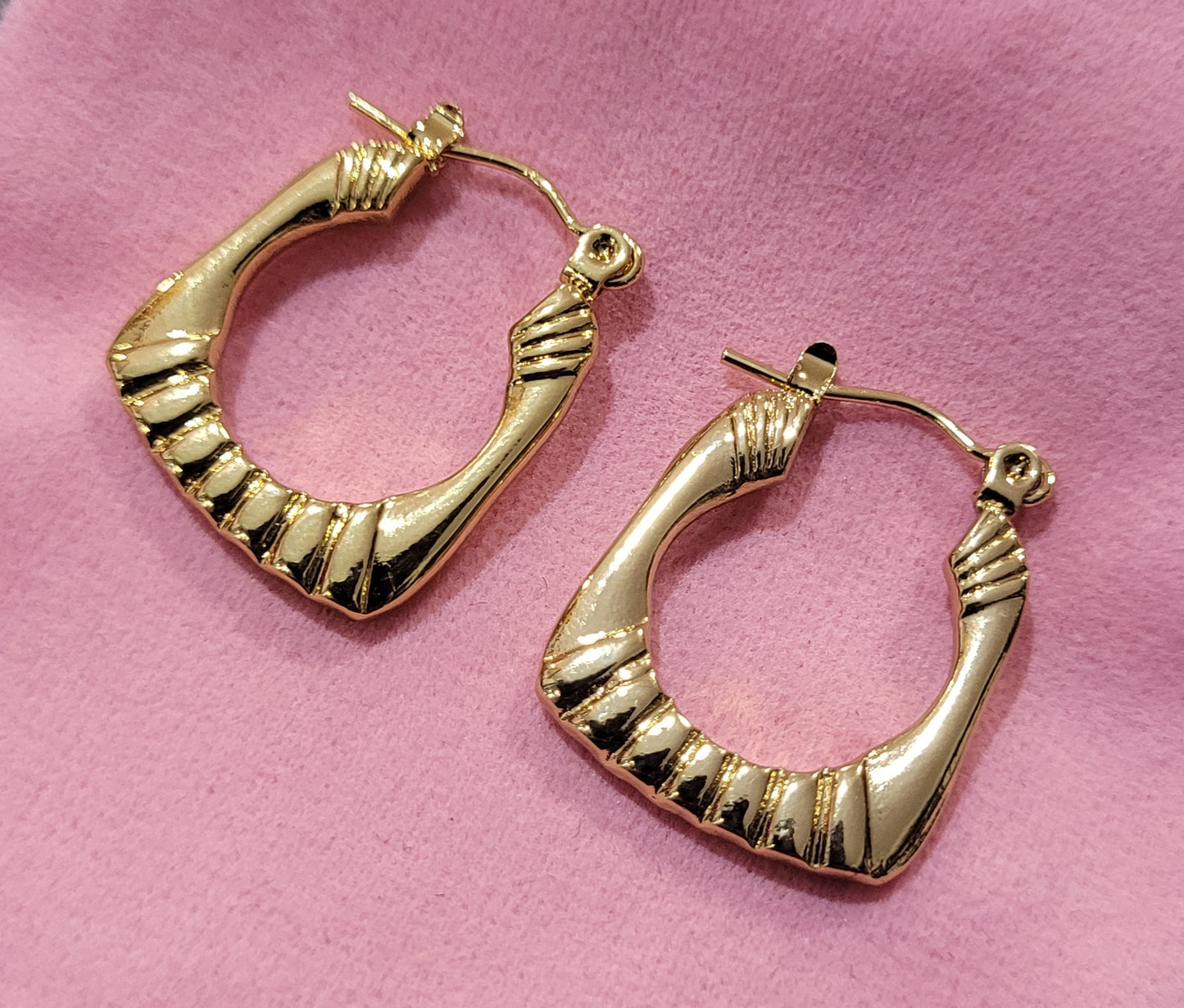 18k Gold Plated Minimalist Trendy Hoop Earring