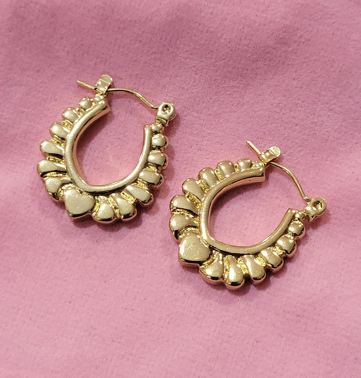 18k Gold Plated Minimalist Trendy Hoop Earring