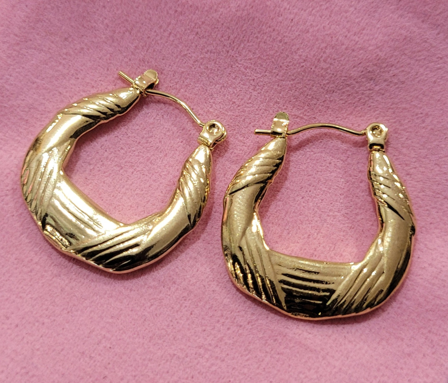 18k Gold Plated Minimalist Trendy Hoop Earring