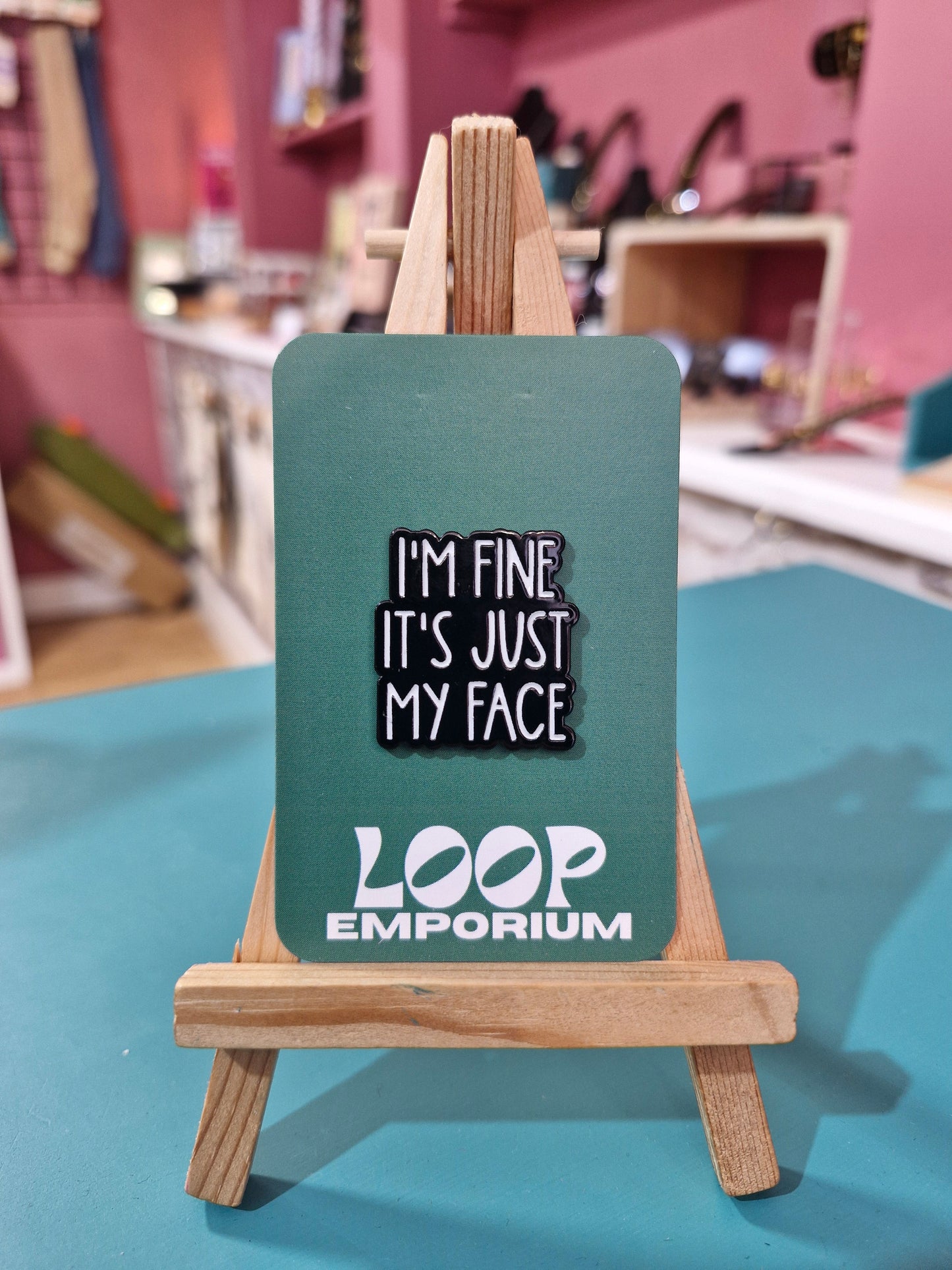 Enamel Pin - I'm Fine It's Just My Face *EP053*