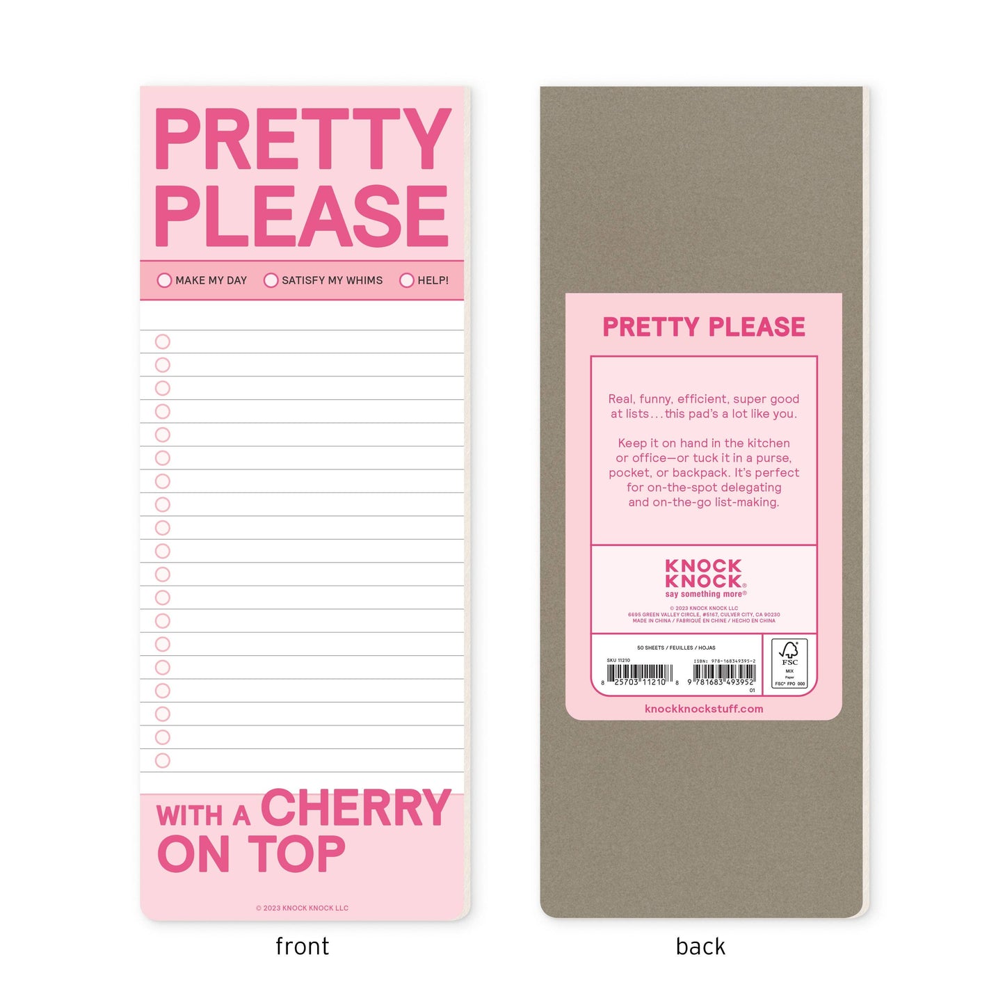 Abrams & Chronicle Books - Knock Knock Pretty Please Make-a-List Pads