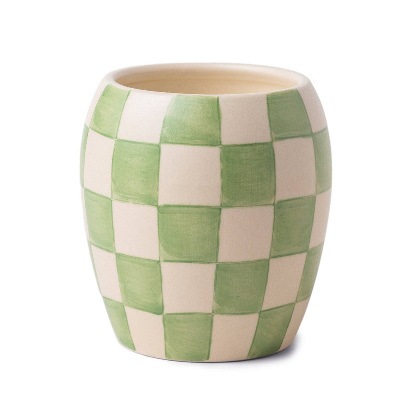 Designworks Collective - Paddywax Checkmate Porcelain Candle - Sage - Cactus Flower