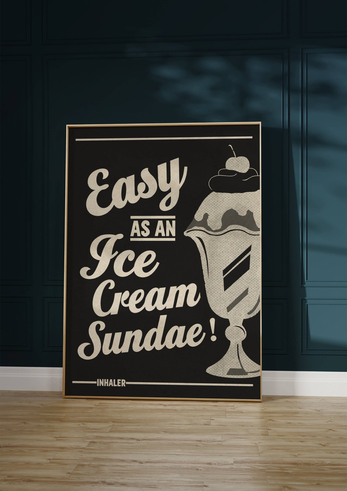 Twisted Rebel Designs - 'Easy As An Ice cream Sundae' Print: Pink / A5