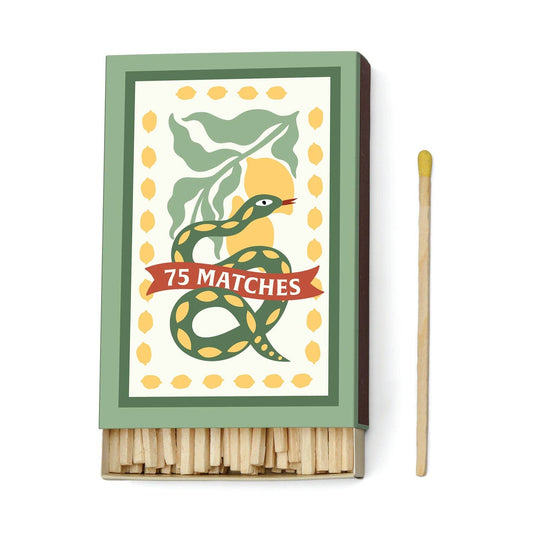 Designworks Collective - Paddywax A Dopo Boxed Matches "Snake" Yellow - 75 matches