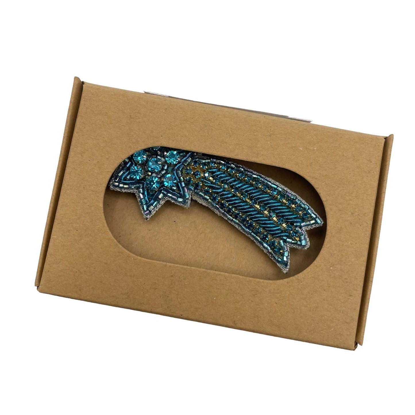 Sixton London - Shooting star pin: Blue