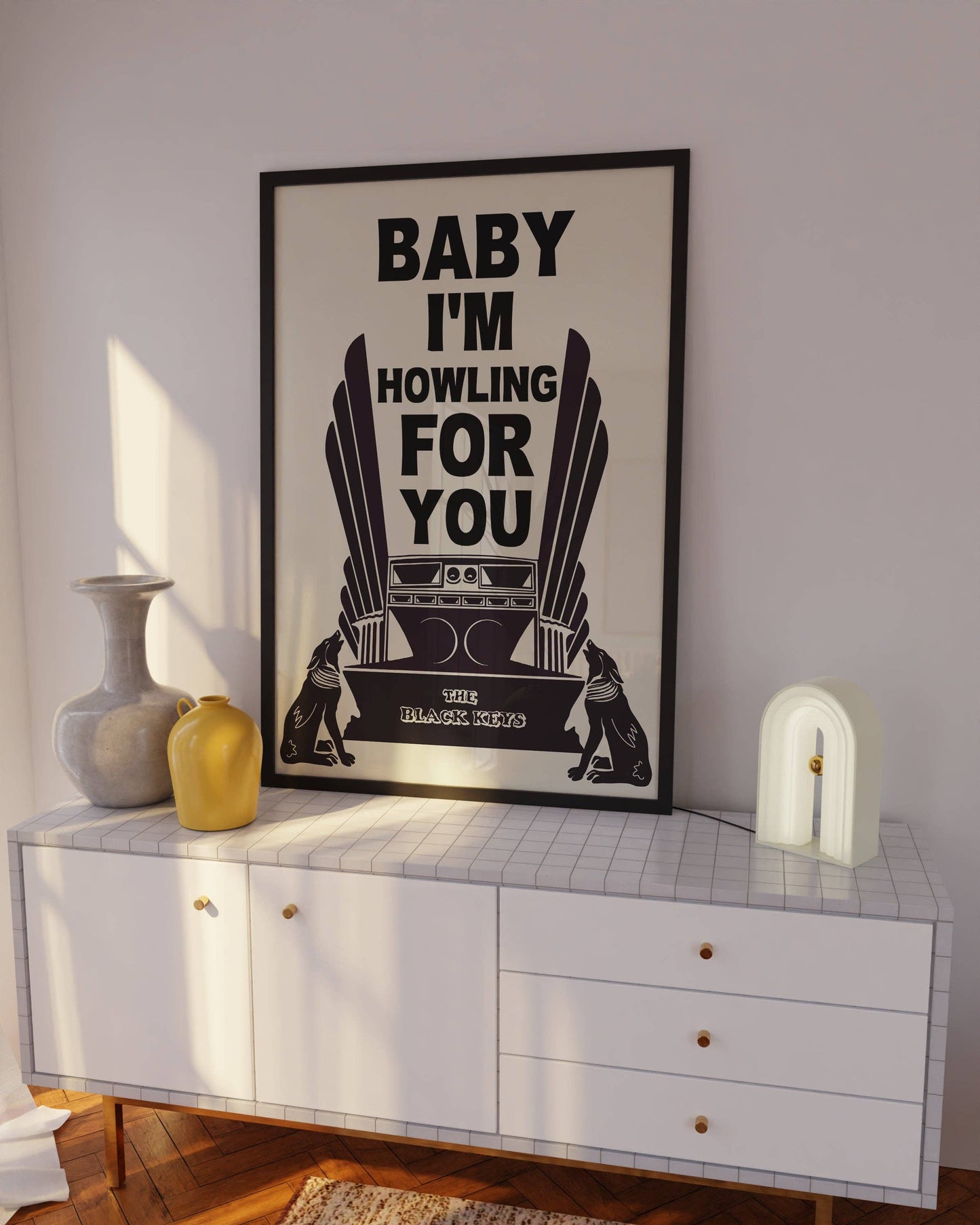 Twisted Rebel Designs - 'Baby I'm Howlin' for You' Print: A5