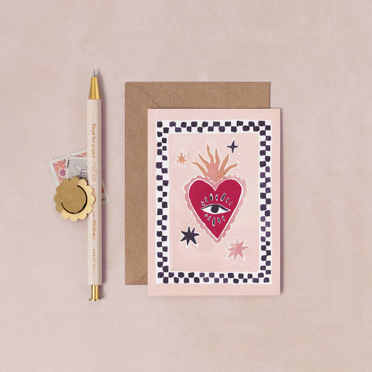 Sister Paper Co. - Sacred Heart Mini Love Card | Mini Greeting Card | Mini Card PEC11