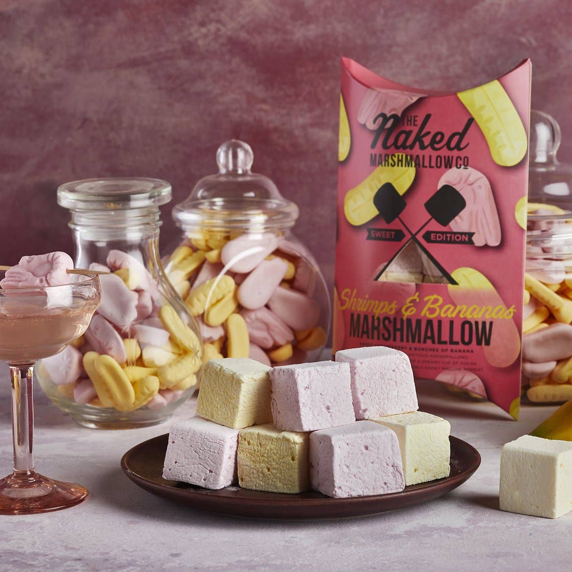 The Naked Marshmallow - Shrimps & Banana Gourmet Marshmallows