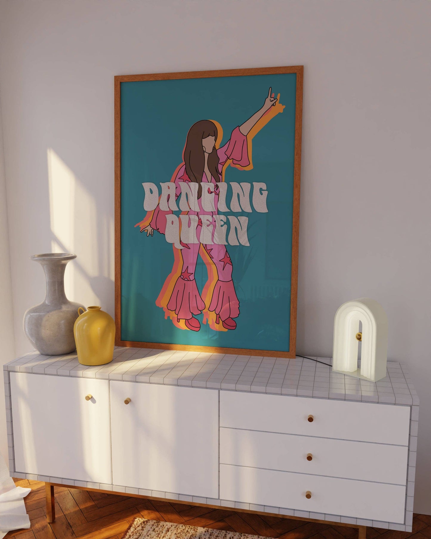 Twisted Rebel Designs - 'Dancing Queen'  ABBA Print: A5