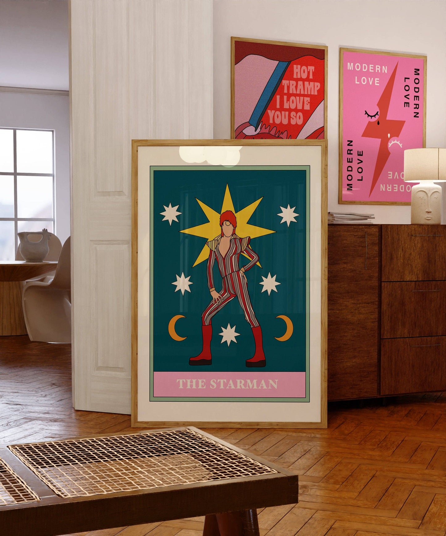 Twisted Rebel Designs - The Starman David Bowie Tarot Card Art Print: A5