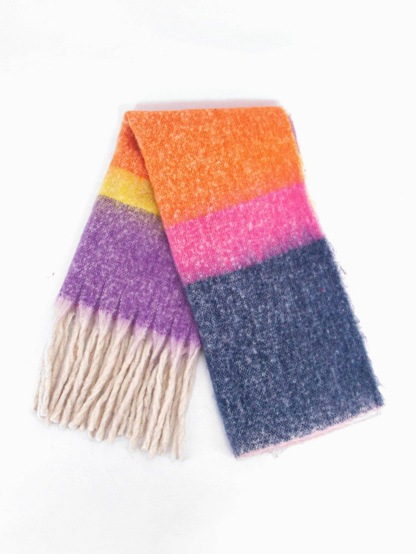 Sarta Accessories - Joey Heavyweight Scarf - Pink, Colour Block: One-size