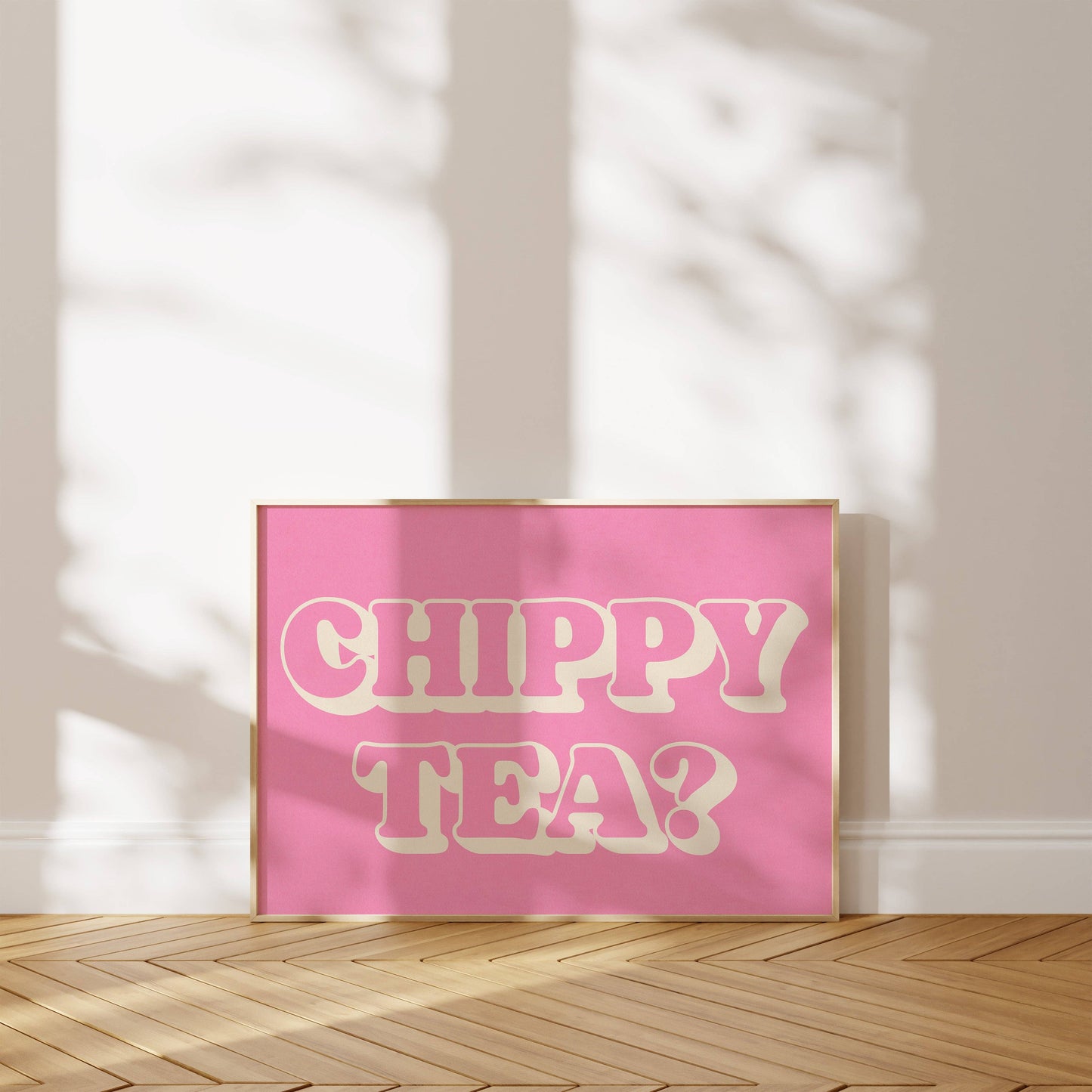 Twisted Rebel Designs - Chippy Tea? Print: A5 / White / Green